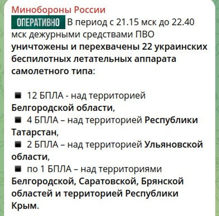 атака по Росії 25 червня