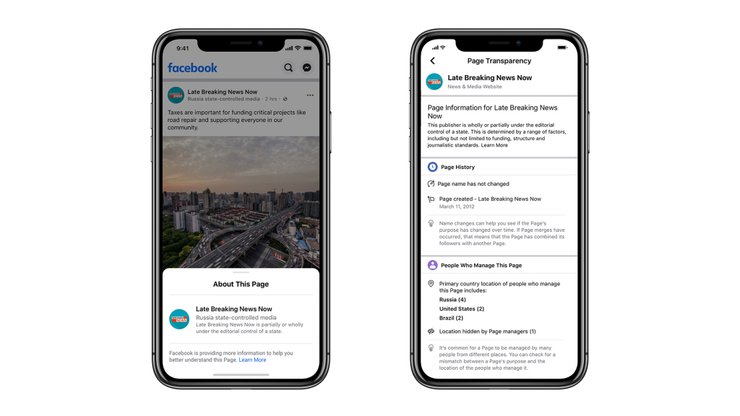 facebook маркирует страницы государственных сми