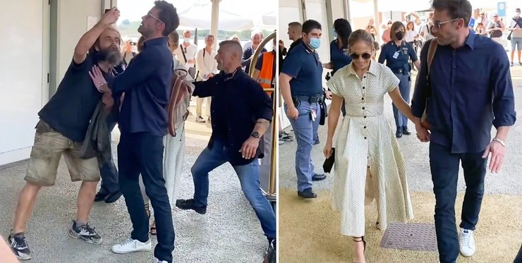 Бен Аффлек, Дженніфер лопес, інцидент в аеропорту Венеції