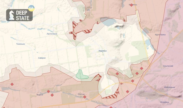 Карта Авдіївки