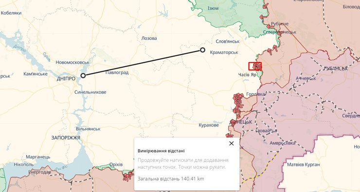 Бои на Донбассе, Часов Яр, карта, Днепр, война, 8 мая