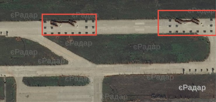 Супутниковий знімок пускових установок