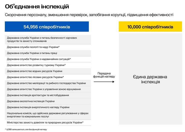 Функция проверок будет только у Единой государственной инспекции