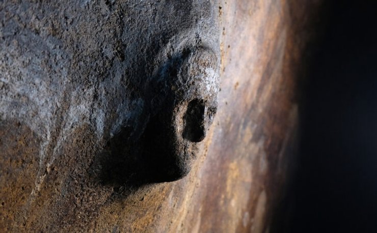 лицо, Птолемаис, святилище, бассейн, вода, раскопки, артефакт, археологи, археология, находка, открытие, цистерна, контейнер