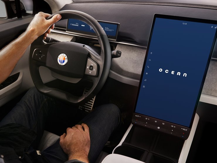 салон Fisker Ocean, новий Fisker Ocean, кросовер Fisker, електромобіль Fisker
