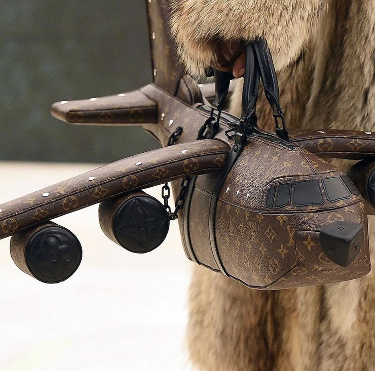 Louis Vuitton, сумка, самолет