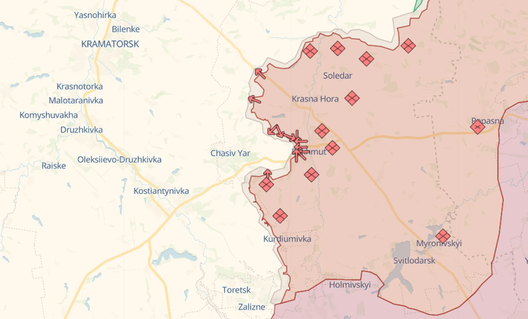 карта Deep State, Deep State, карта бахмута, Deep State бахмут