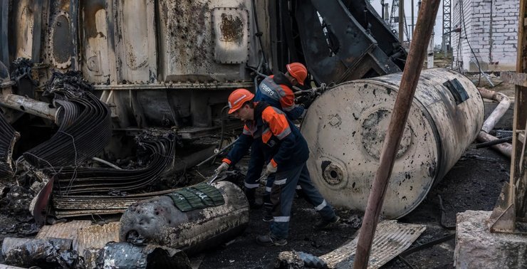 масований ракетний обстріл 9 березня, обстріл, підстанція, ремонт