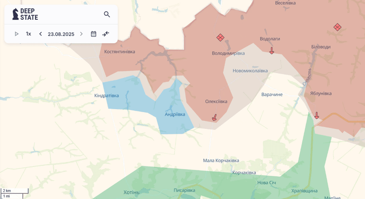 Андріївка карта