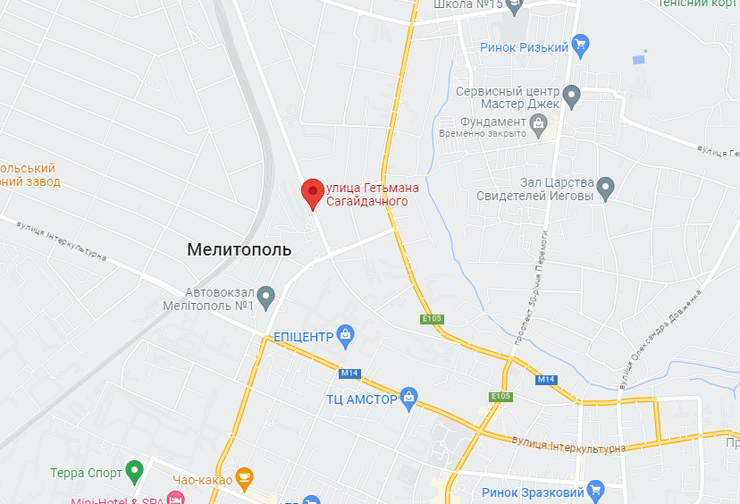 карта мелитополь