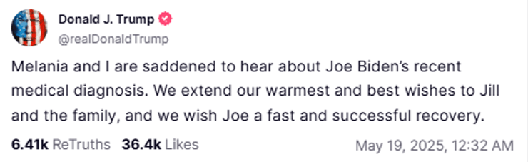 допис Трампа