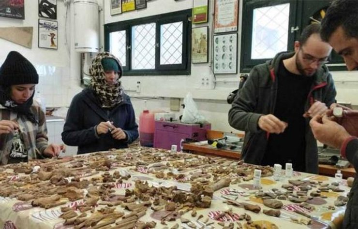 захоронение, неандертальцы, люди, Пиренейский полуостров, Евразия, Испания, Каталония, ученые, археологи, археология, исследования, останки, животные, кости, кладбище, пещера, эволюция, общество, смерть