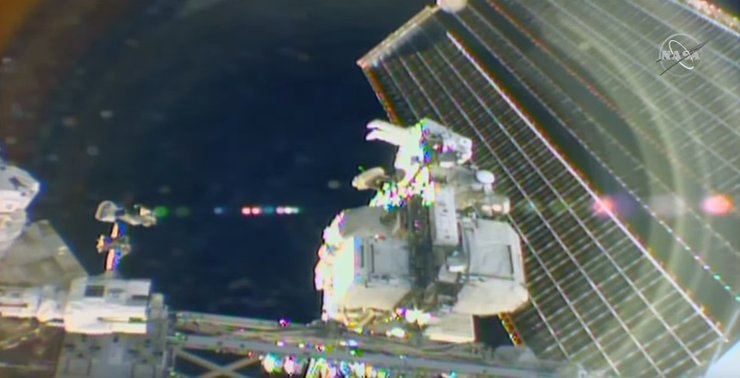 астронавт, мкс, космос