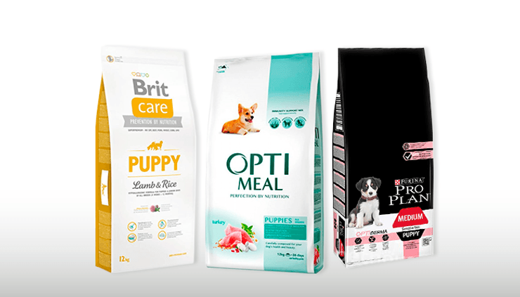 корм для щенка, фото