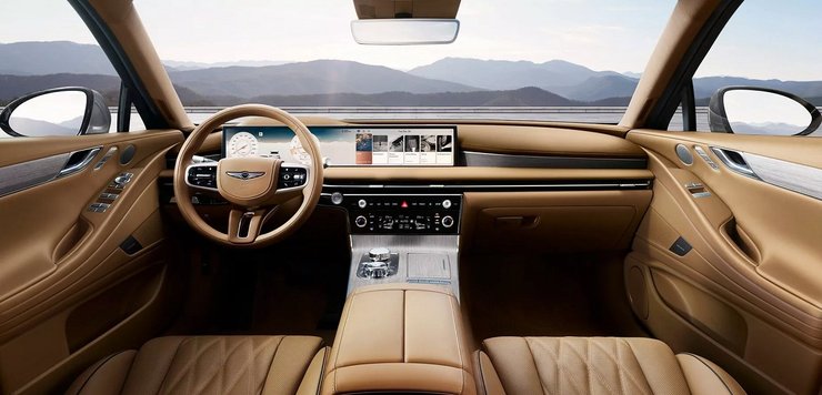 салон Genesis G80, Genesis G80 2024, новий Genesis G80