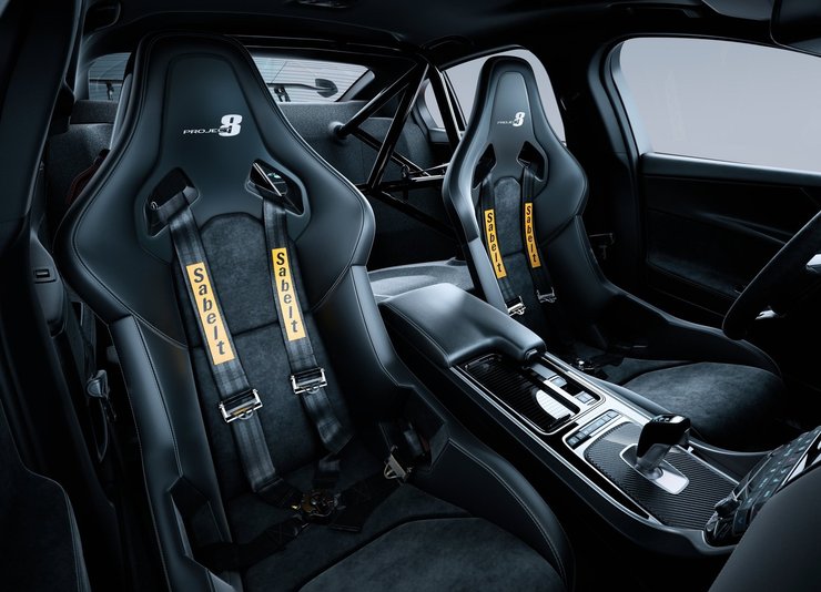 салон Jaguar XE, Jaguar XE SV Project 8, Jaguar XE SV, седан Jaguar