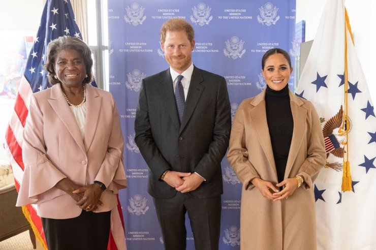 лінда томас грінфілд, пані посол оон, Меган Маркл, принц гаррі