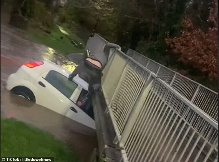 Порятунок жінки та дитини під час повені