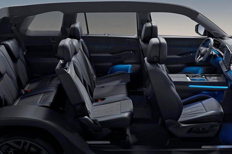 салон Volkswagen Atlas, Volkswagen Atlas 2025, Volkswagen Teramont, Кросовер Volkswagen, Новий Volkswagen Atlas