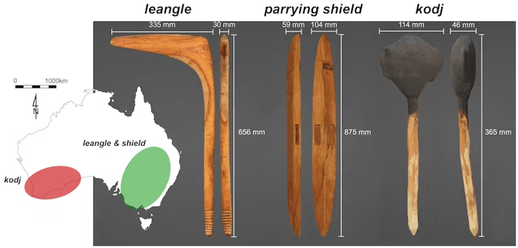 зброя, кодж, леангл, щит, рука, вчені, дослідження, спис, походження, сокира біомеханіка, Австралія, аборигени, удар