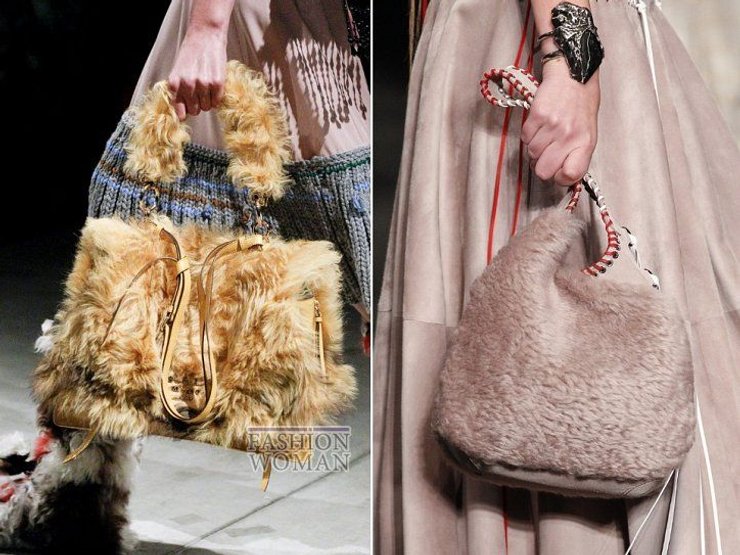 меховые сумки, сумки с мехом