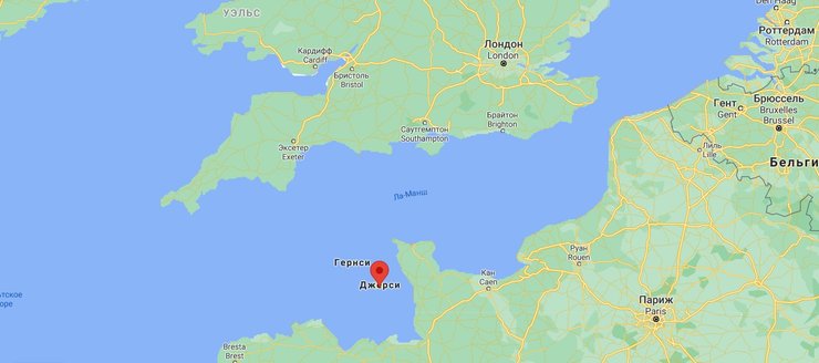 джерси, остров джерси, франция, великобритания, карта