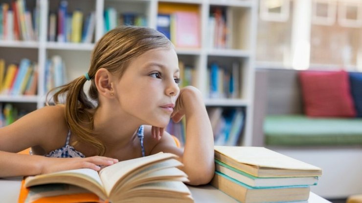 девочка, ребенок, книга, чтение