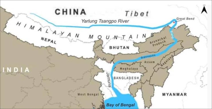 Карта Китая