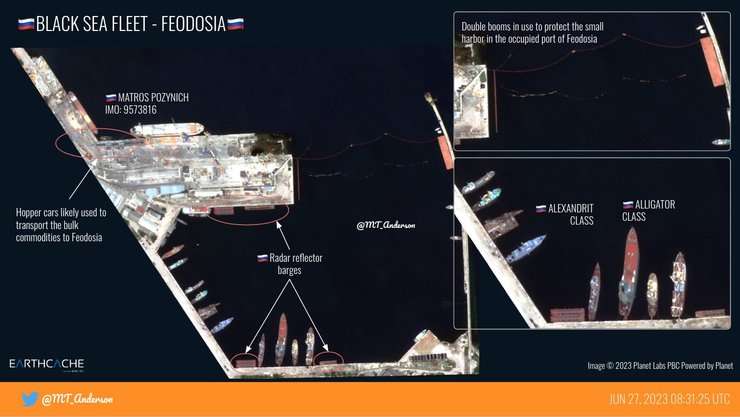 Крым, порт Феодосия