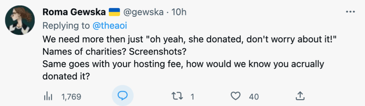 Скриншот поста