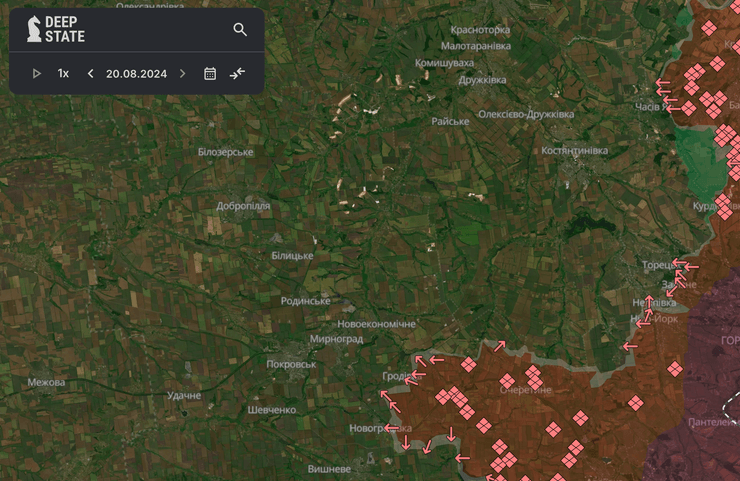 Карта боевых действий