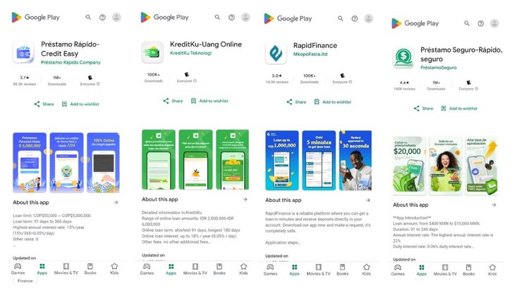 Приложения, SpyLoan, Android, фото