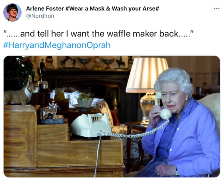 королева Елизавет, интервью Меган Маркл