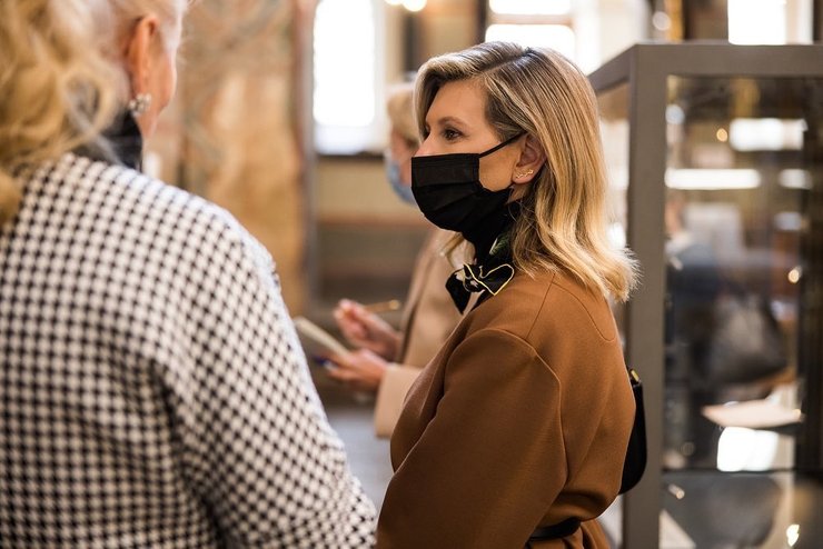 Эльке Бюденбендер, Елена Зеленская, софия киевская, экскурсия, жена штайнмайера, первая леди германии