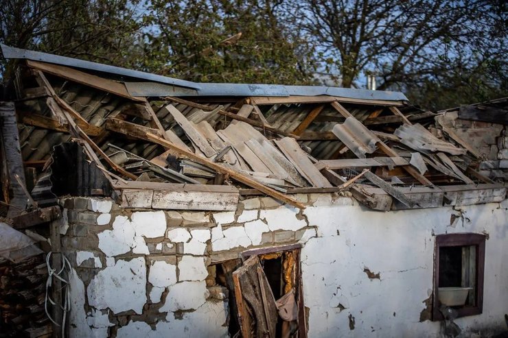 Павлоград, обстрел, разрушения, дом, атака