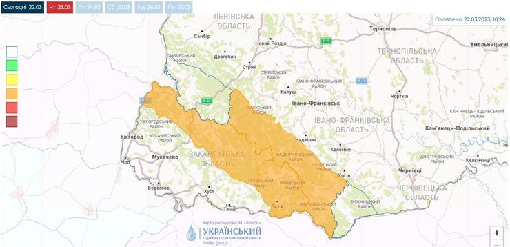 Лавинна небезпека у Карпатах