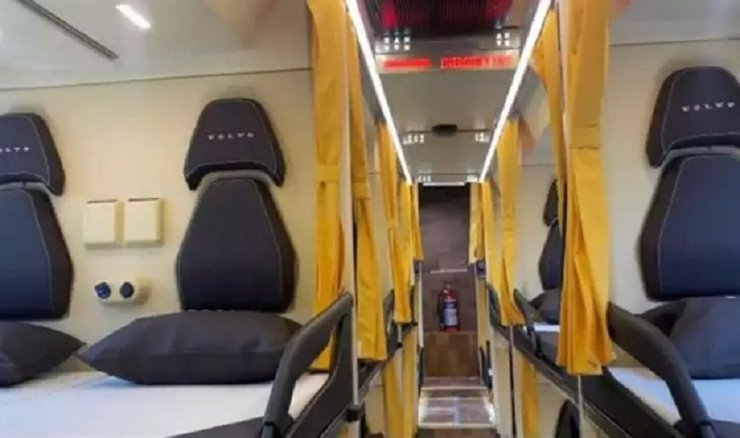 Volvo 9600, автобус Volvo, новый Volvo 9600, спальный автобус Volvo, спальный автобус, автобус плацкарт