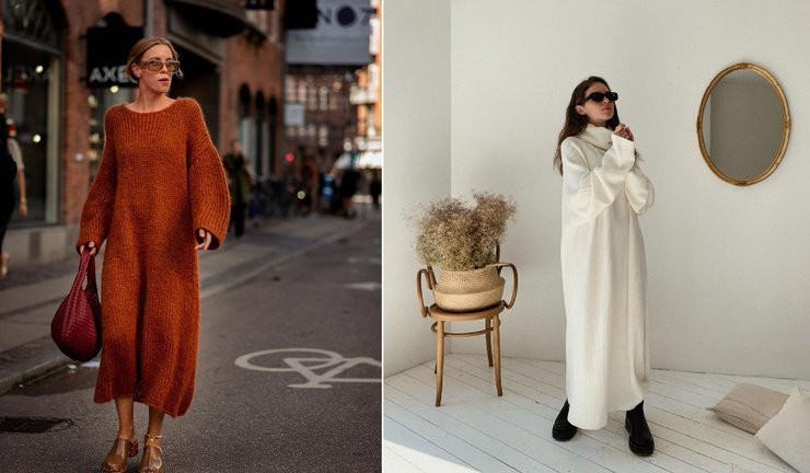 тренды осени 2021, трикотажное платье, модные тренды, ключевые тренды, тренды сезона, тренды осени