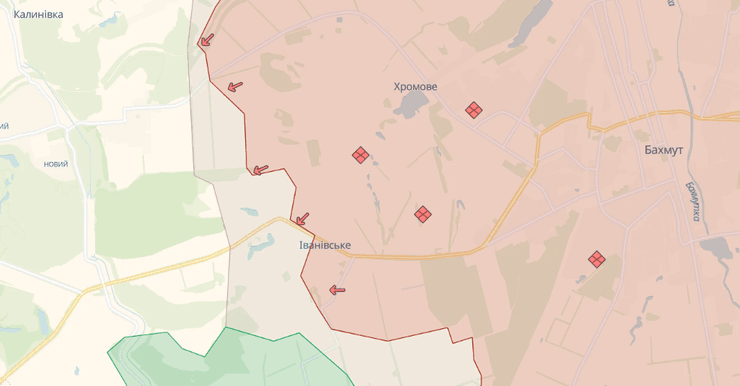 Ивановское карта боев