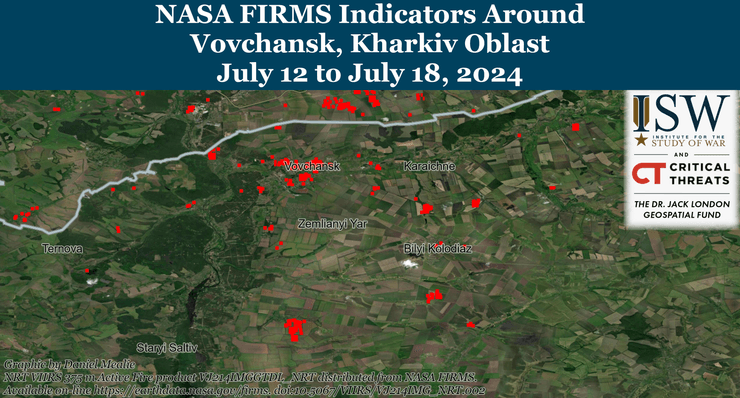 Дані NASA FIRMS про зниження ударів КАБами