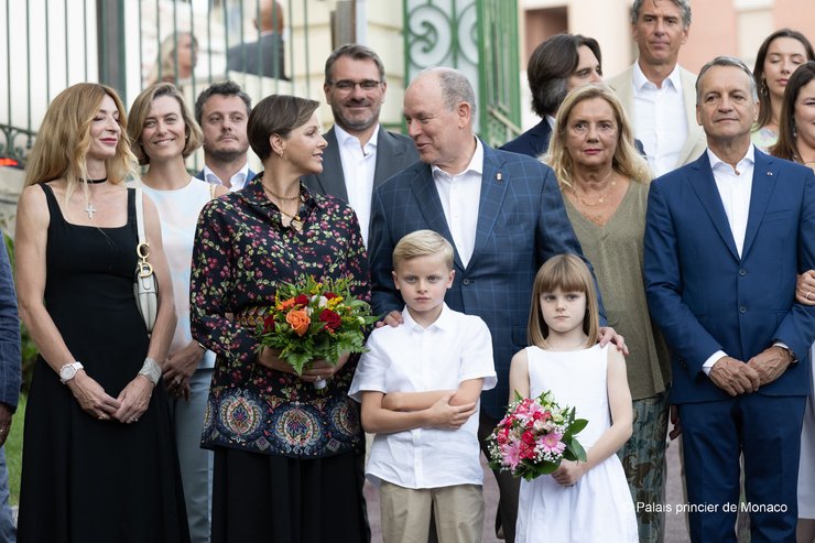 Княгиня Шарлен и князь Альбер II дети