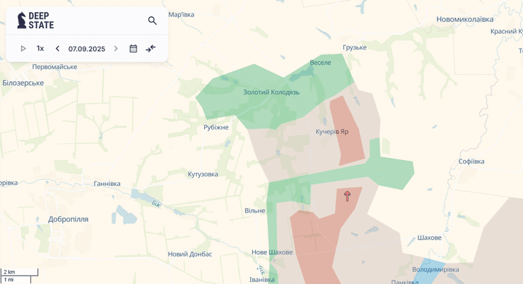 Золотий Колодязь карта