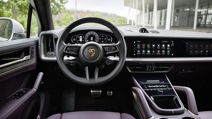 салон porsche cayenne 2024, новый Porsche Cayenne, Porsche Cayenne 2024, гибрид Porsche Cayenne, кроссовер Porsche