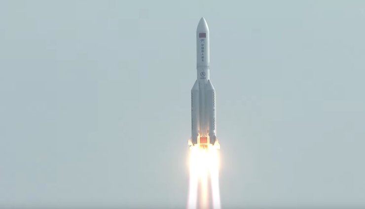 запуск ракеты Чанчжэн-5В