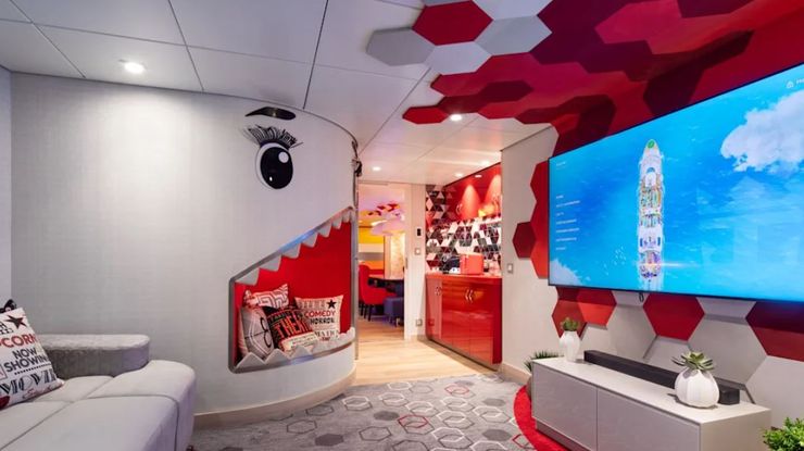 Круизный лайнер, корабль один из крупнейших в мире, туризм, отдых, США