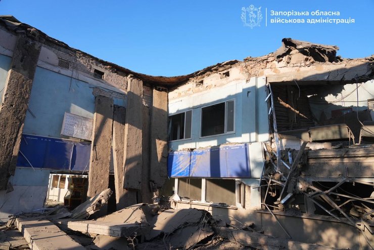 Последствия удара РФ по Запорожью