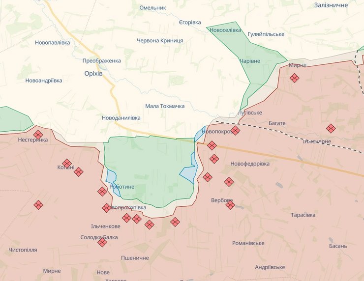 Запорізький напрямок 12 листопада 2023 року