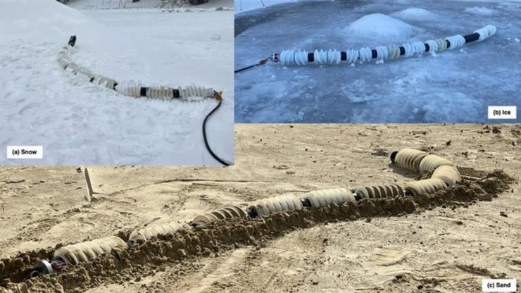 Робот дрон змея NASA Сатурн Энцелад Сатурн Энцелад