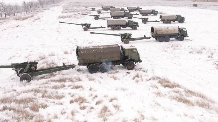 Гаубиці доставлені до місця навчання ЗСУ