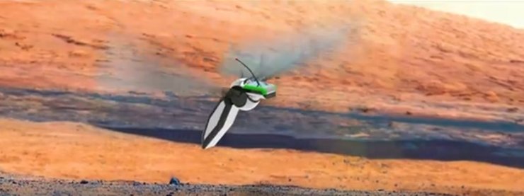 Marsbee, летающий робот, Марс